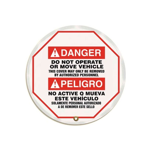 Accuform Accuform KDD733 Stopout Steering Wheel Message Cover, Vinyl, 24" Diameter KDD733 - main